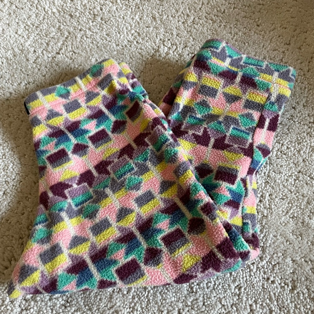 Patagonia Cozy Geometric Fleece Pants - Multi Color